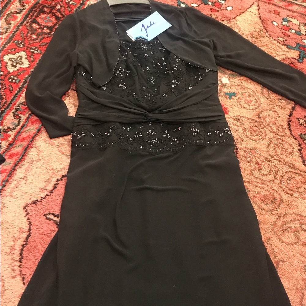 Jade by Jasmine J2269 black formal dress